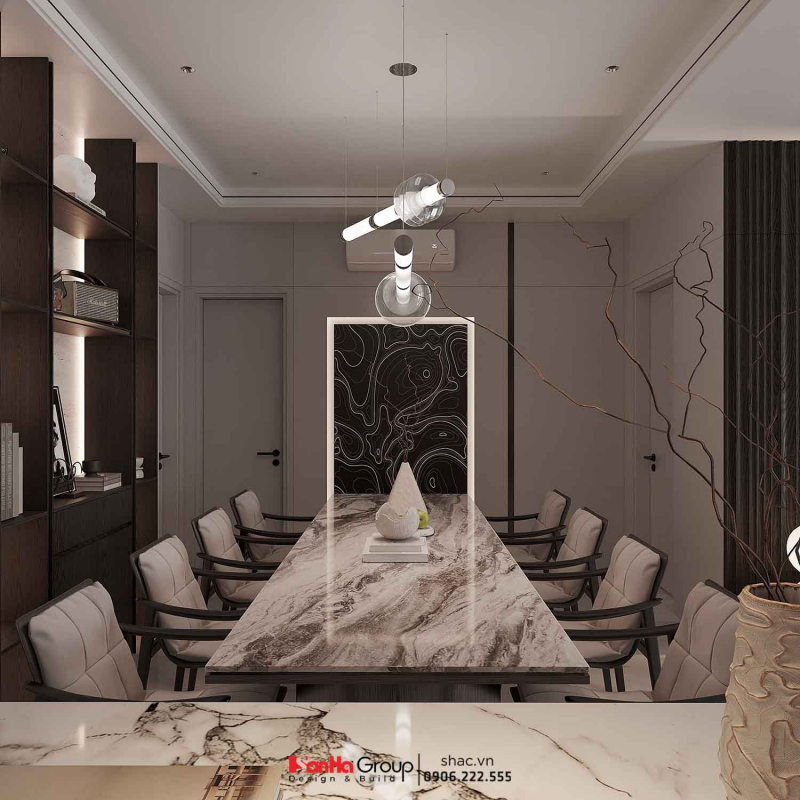 Thiết kế nội thất Vinhomes Vũ Yên: Giải pháp nào giúp nhà 2 tầng vừa đủ 3 phòng ngủ vừa tối ưu không gian kinh doanh? 10
