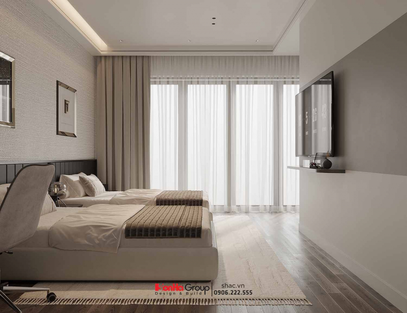 Thiết kế nội thất Vinhomes Vũ Yên: Giải pháp nào giúp nhà 2 tầng vừa đủ 3 phòng ngủ vừa tối ưu không gian kinh doanh? 13