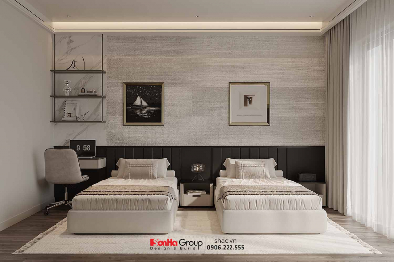 Thiết kế nội thất Vinhomes Vũ Yên: Giải pháp nào giúp nhà 2 tầng vừa đủ 3 phòng ngủ vừa tối ưu không gian kinh doanh? 16