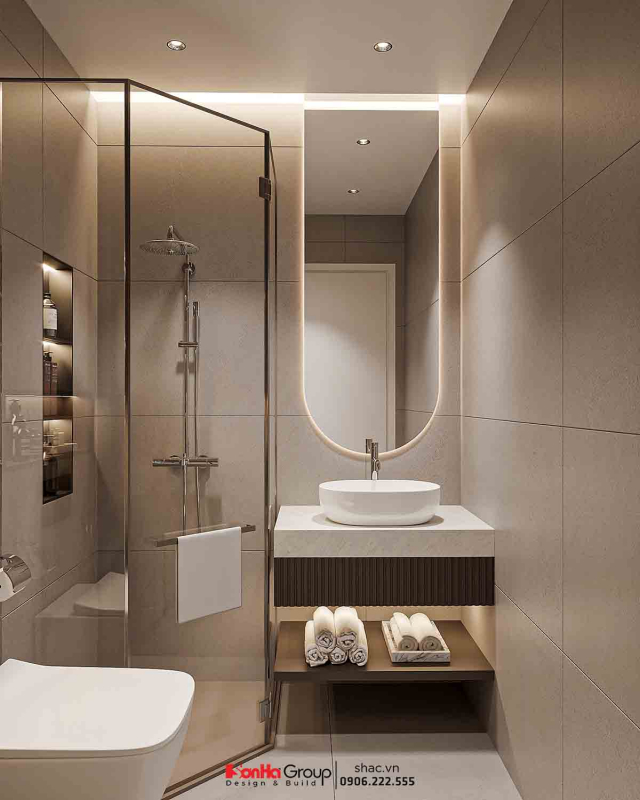 Thiết kế nội thất Vinhomes Vũ Yên: Giải pháp nào giúp nhà 2 tầng vừa đủ 3 phòng ngủ vừa tối ưu không gian kinh doanh? 36