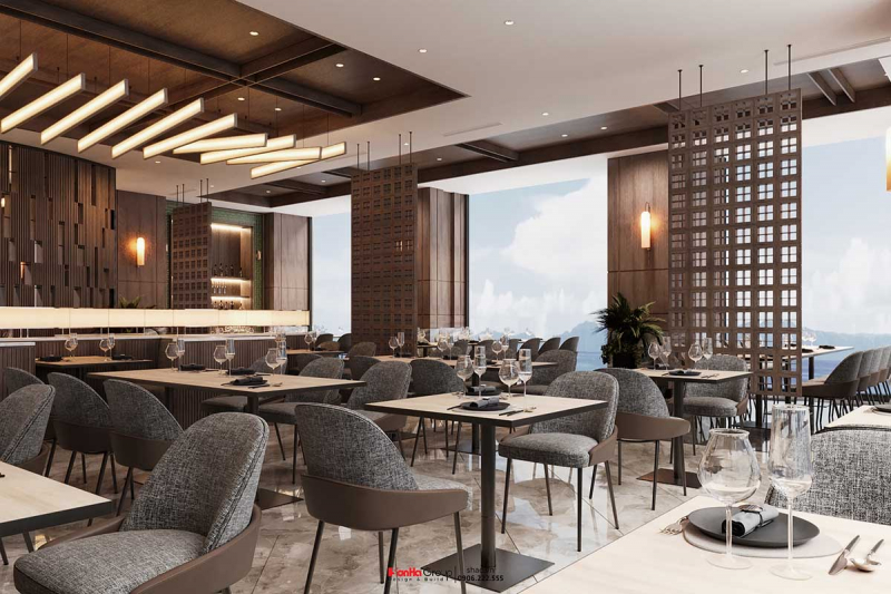 Thiết kế nhà hàng buffet khách sạn Hương Lan Hạ Long - Cách KTS giải bài toán về diện tích và tối ưu trải nghiệm 3