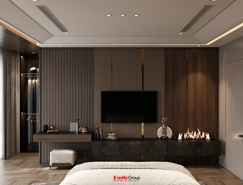 Bất ngờ với giải pháp thiết kế nội thất Vinhomes Vũ Yên khoa học cho nhà Đảo Vua có 5 con 94 Thiết kế nội thất phòng ngủ 4