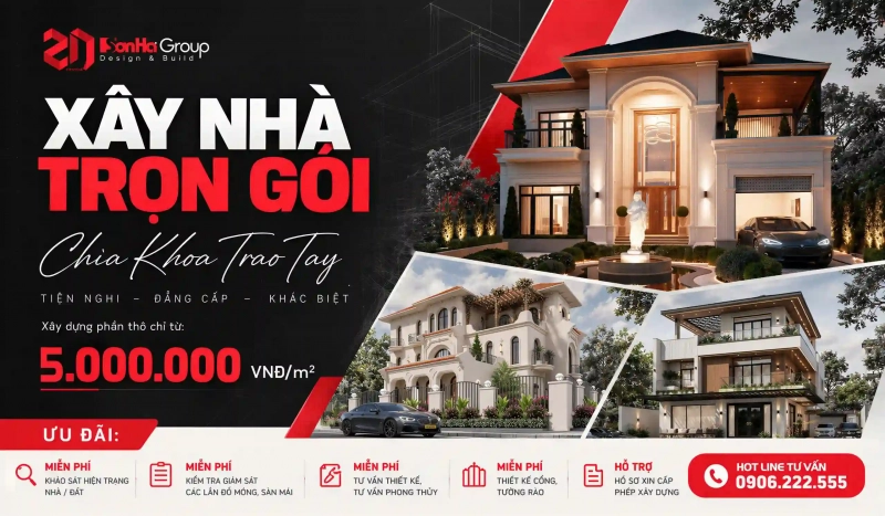 Báo giá xây nhà trọn gói chi tiết năm 2027 cho gia chủ đầu tư một lần, an tâm cả đời 1 Báo giá xây nhà trọn gói tại Hải Phòng mới nhất