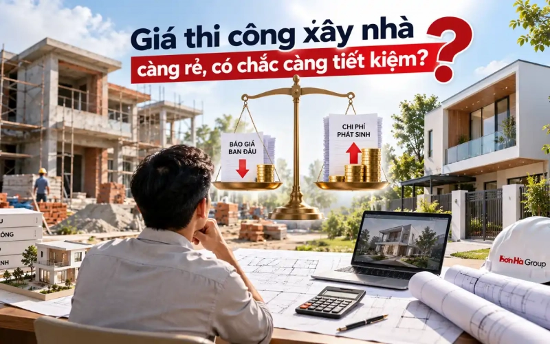 Giá thi công xây nhà càng rẻ, có chắc càng tiết kiệm? 8 Giá thi công xây nhà càng rẻ, có chắc càng tiết kiệm?