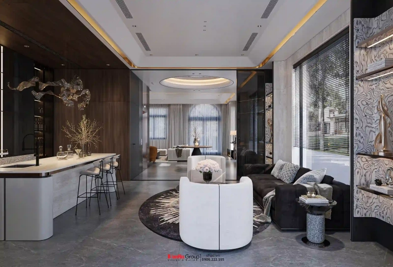 Thiết kế nội thất Vinhomes Vũ Yên - biệt thự song lập hướng biển với 7 điểm đắt giá 18