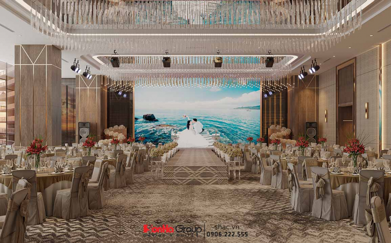 Thiết kế nhà hàng tiệc cưới khách sạn Hương Lan: 5 điểm sinh lời khiến chủ đầu tư tấm tắc ngợi khen 27 Thiết kế nhà hàng tiệc cưới khách sạn Hương Lan không chỉ hướng tới một không gian sang trọng để tổ chức lễ cưới.
