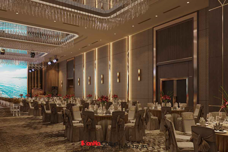 Thiết kế nhà hàng tiệc cưới khách sạn Hương Lan: 5 điểm sinh lời khiến chủ đầu tư tấm tắc ngợi khen 35 Không gian đa chức năng giúp tăng cơ hội sinh lời cho chủ đầu tư
